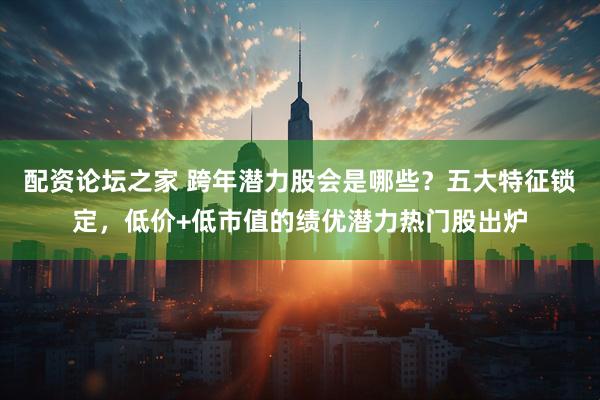 配资论坛之家 跨年潜力股会是哪些？五大特征锁定，低价+低市值的绩优潜力热门股出炉